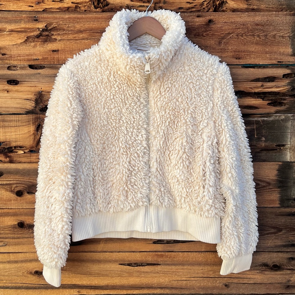 ZARA | TRF Collection Sherpa Fleece Full Zip Sweater M